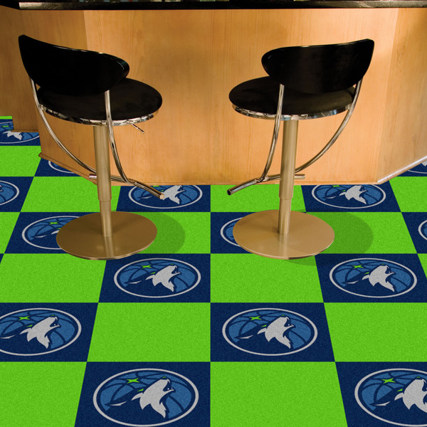 NBA - Minnesota Timberwolves Team Carpet Tiles 18"x18" tiles