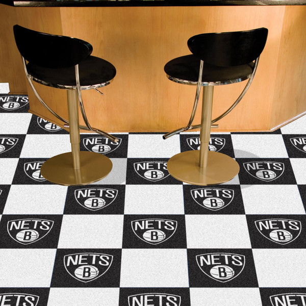 NBA - Brooklyn Nets Team Carpet Tiles 18"x18" tiles