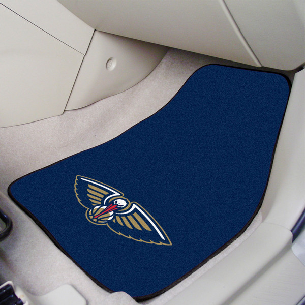 NBA - New Orleans Pelicans 2-pc Carpet Car Mat Set 17"x27"