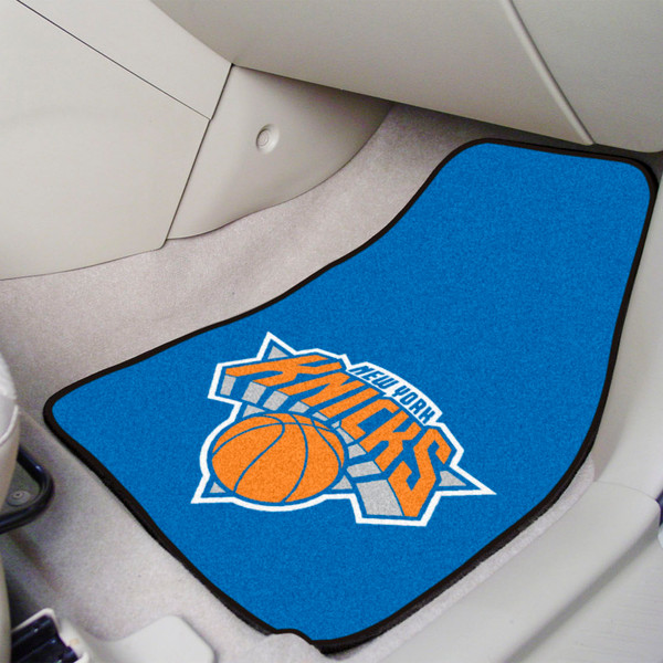 NBA - New York Knicks 2-pc Carpet Car Mat Set 17"x27"