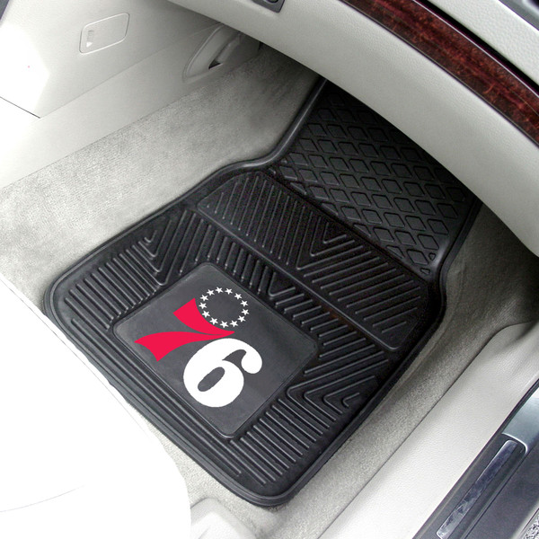 NBA - Philadelphia 76ers 2-pc Vinyl Car Mat Set 17"x27"