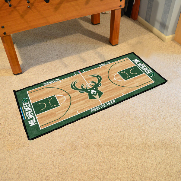 NBA - Milwaukee Bucks NBA Court Runner 24x44