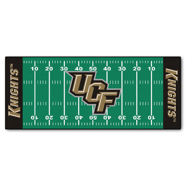 University of Central Florida - Central Florida Knights Football Field Runner "UCF" Primary Logo & Wordmark Green