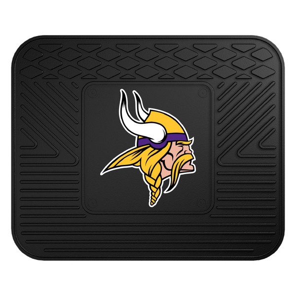 Minnesota Vikings Utility Mat Viking Head Primary Logo Black