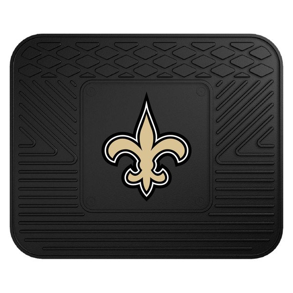 New Orleans Saints Utility Mat Fleur-de-lis Primary Logo Black