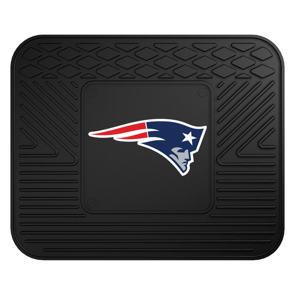 New England Patriots Utility Mat Patriot Head Primary Logo Black
