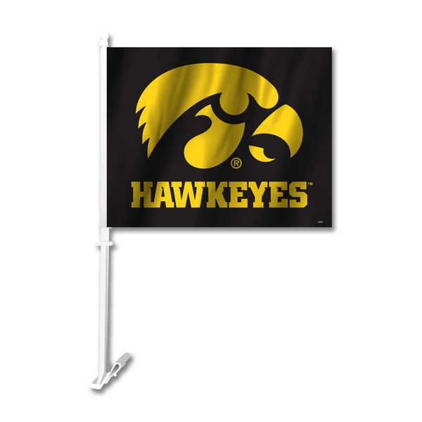 Iowa Hawkeyes Car Flag New UPC