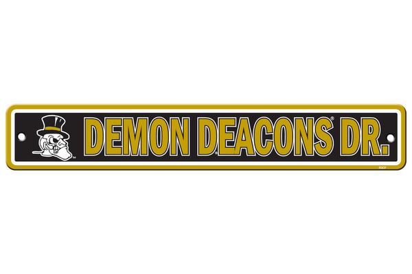 Wake Forest Demon Deacons Sign 4x24 Plastic Street Sign