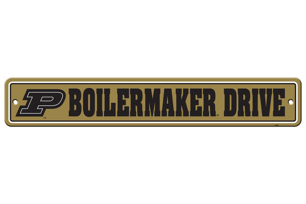 Purdue Boilermakers Sign 4x24 Plastic Street Sign