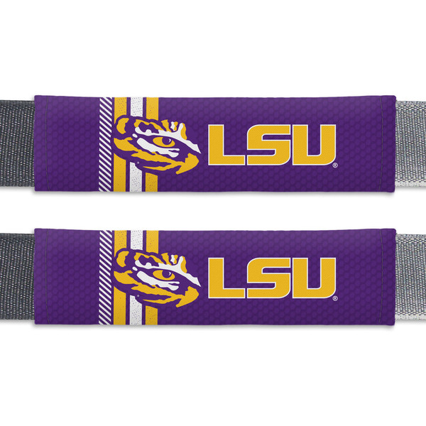 LSU Tigers Seat Belt Pads Rally Design