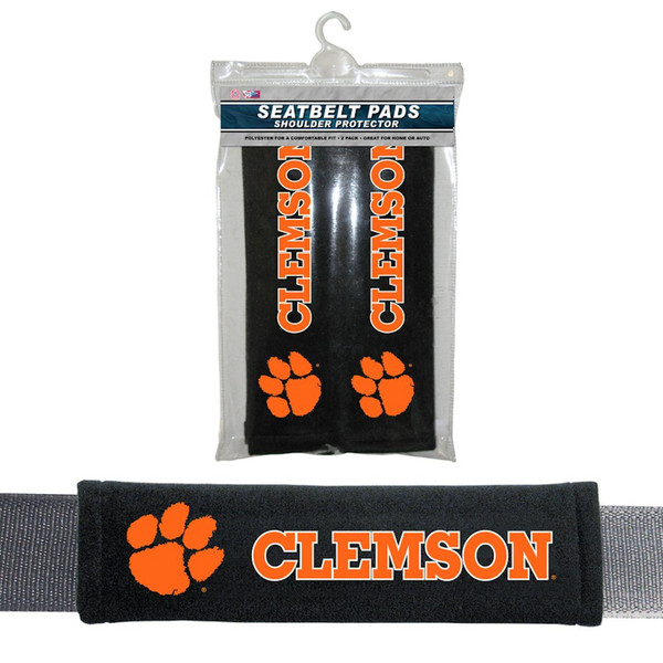 Clemson Tigers Seat Belt Pads Velour