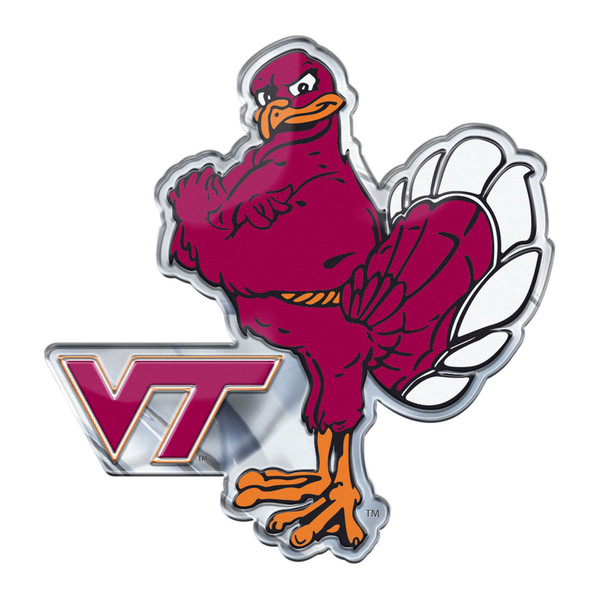 Virginia Tech - Virginia Tech Hokies Embossed Color Emblem 2 "Hokie Bird" Alternativ Logo Red