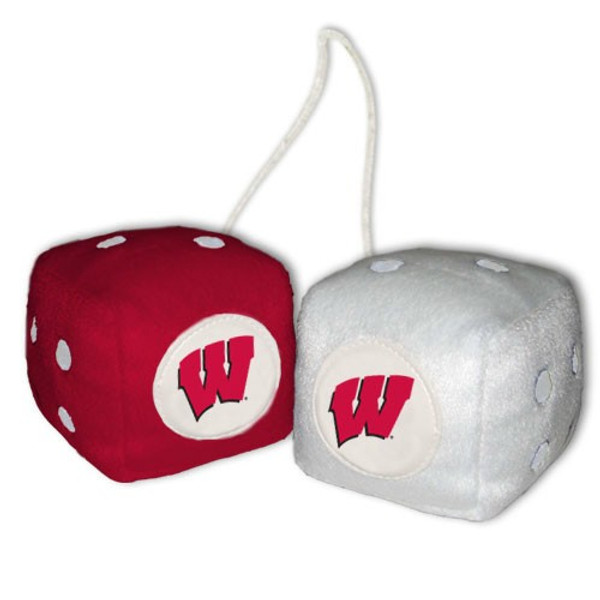 Wisconsin Badgers Fuzzy Dice