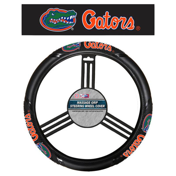 Florida Gators Steering Wheel Cover Leather Style (Image used to illustrate product only. Actual product does NOT have grip)