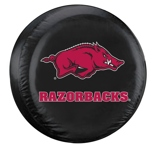 Arkansas Razorbacks Tire Cover Large Size Black