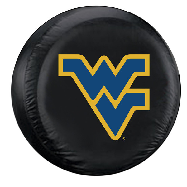 West Virginia Mountaineers Tire Cover Large Size Black