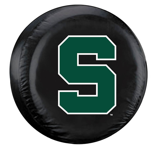 Michigan State Spartans Tire Cover Standard Size Black