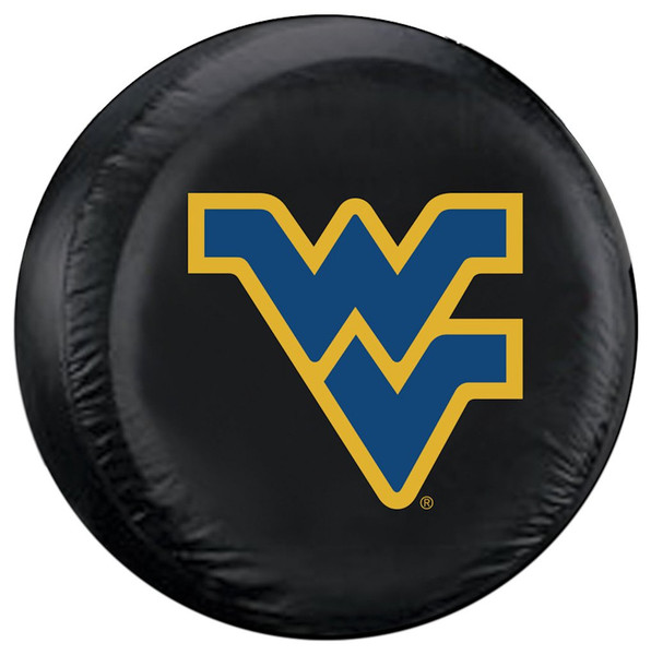 West Virginia Mountaineers Black Tire Cover - Standard Size