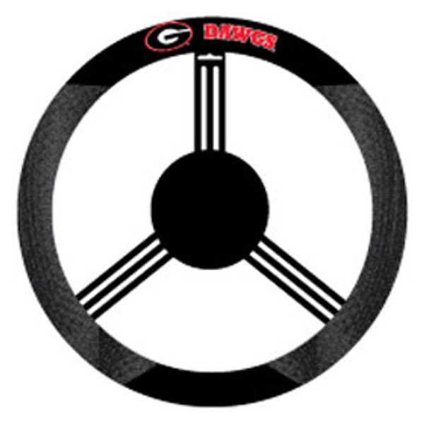 Georgia Bulldogs Steering Wheel Cover Mesh Style