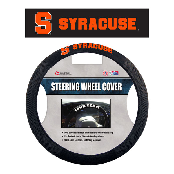 Syracuse Orange Steering Wheel Cover Mesh Style