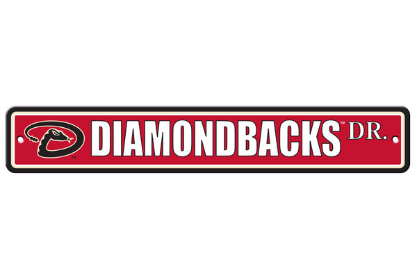 Arizona Diamondbacks Sign 4x24 Plastic Street Sign