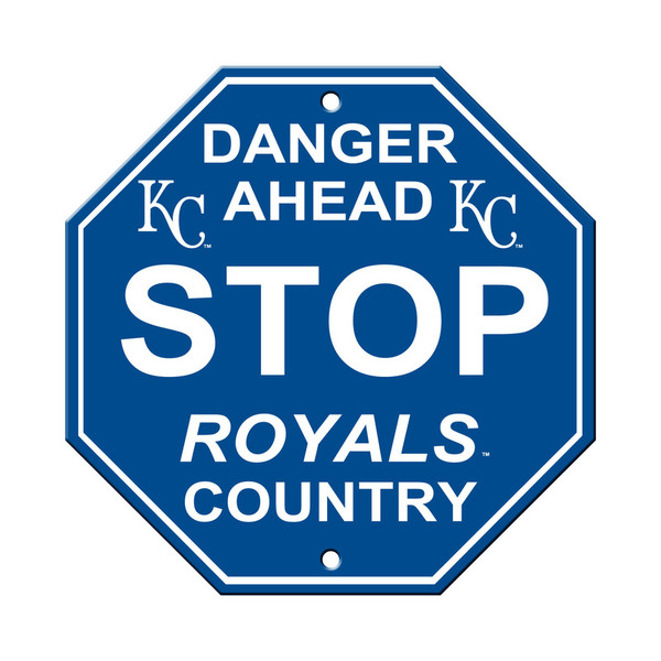 Kansas City Royals Sign 12x12 Plastic Stop Sign