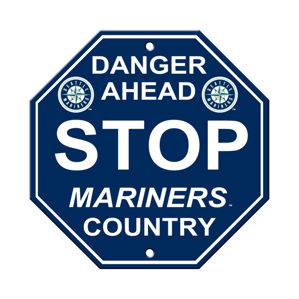 Seattle Mariners Sign 12x12 Plastic Stop Sign