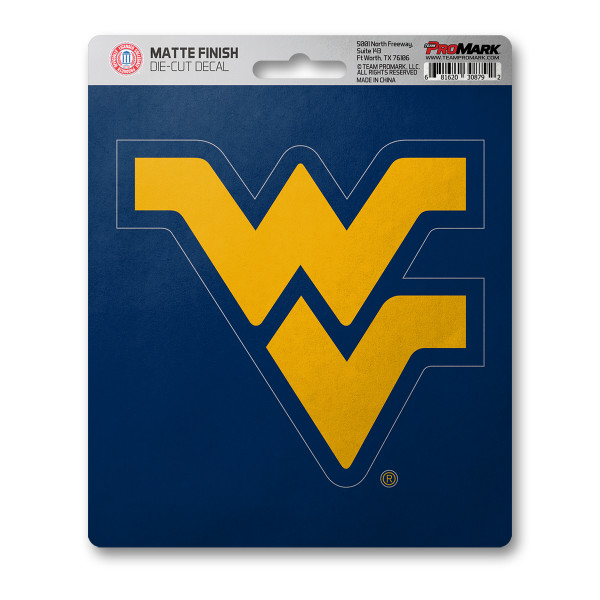 West Virginia Mountaineers Matte Decal "WV" Logo
