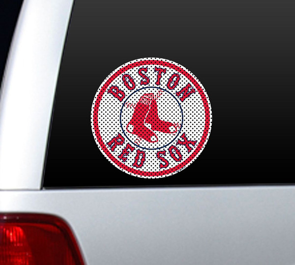 Boston Red Sox Die-Cut Window Film - Large