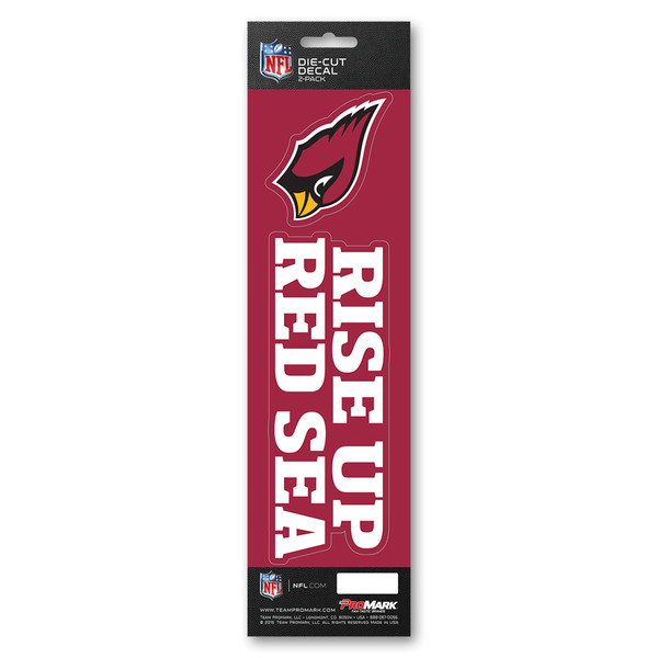 Arizona Cardinals Team Slogan Decal Primary Logo & Team Slogan Red