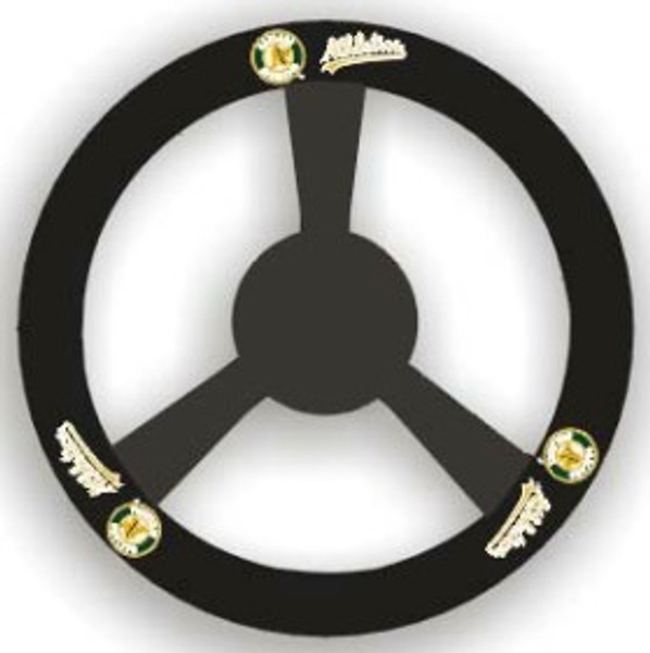 Oakland Athletics Steering Wheel Cover Leather
