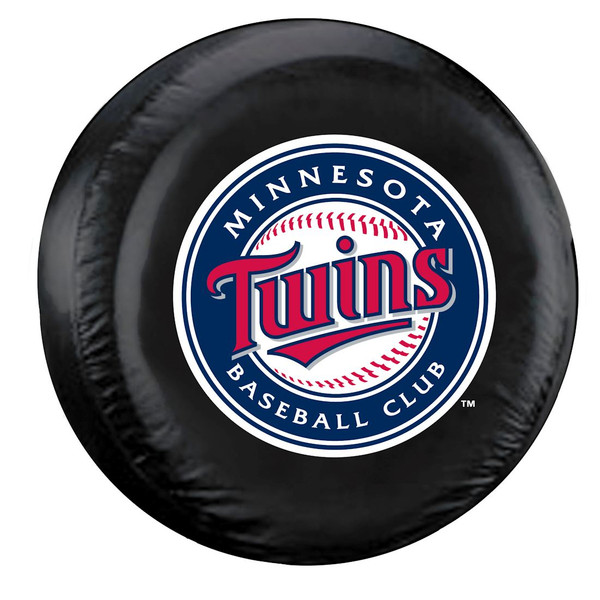 Minnesota Twins Black Tire Cover - Standard Size