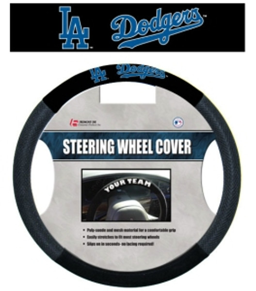 Los Angeles Dodgers Steering Wheel Cover Mesh Style