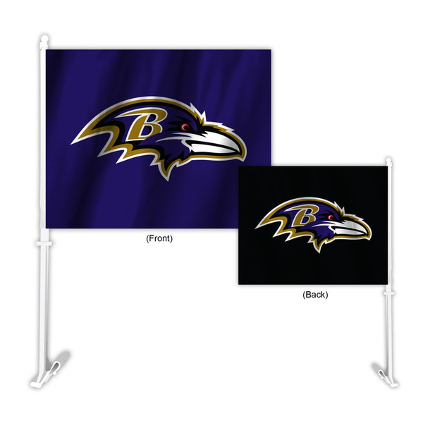 Baltimore Ravens Flag Car Style Home-Away Design