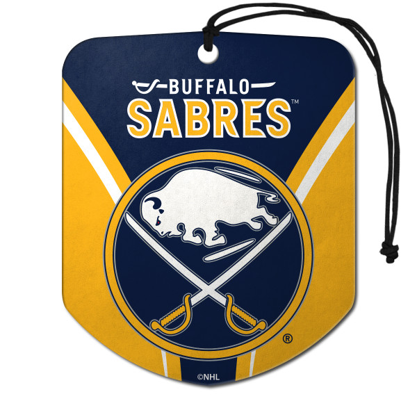 Buffalo Sabres Air Freshener 2-pk "Circle Buffalo Crossed Sabres" Logo & Wordmark