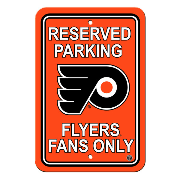 Philadelphia Flyers 12 in. x 18 in. Plastic Reserved Parking Sign