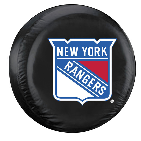 New York Rangers Tire Cover Standard Size Black