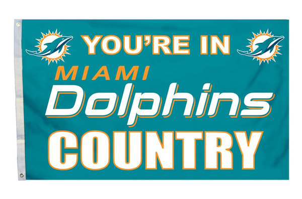 Miami Dolphins Flag 3x5 Country