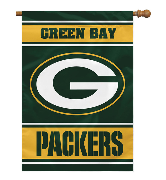 Green Bay Packers Banner 28x40 House Flag Style 2 Sided