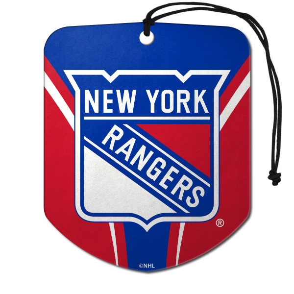 New York Rangers Air Freshener 2-pk "New York Rangers Shield" Logo & Wordmark