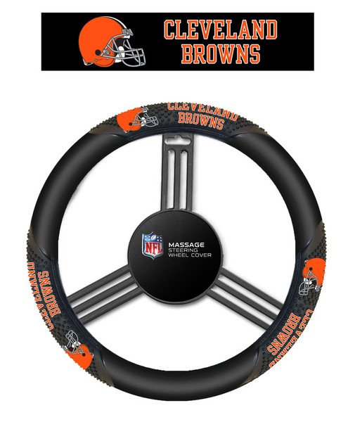 Cleveland Browns Steering Wheel Cover - Massage Grip