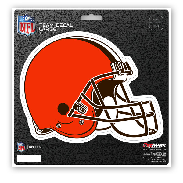 Cleveland Browns Large Decal Helmet Primary Logo Orange