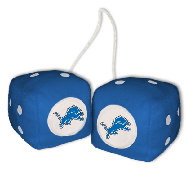 Detroit Lions Fuzzy Dice