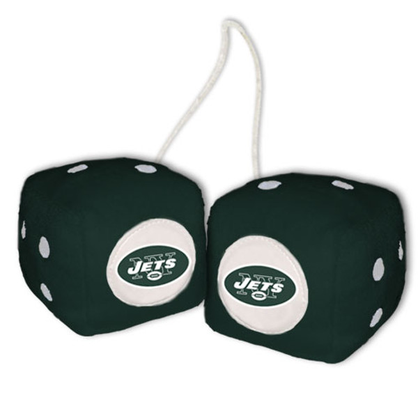 New York Jets Fuzzy Dice