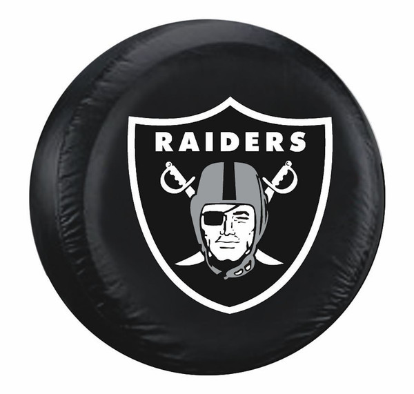 Las Vegas Raiders Tire Cover Large Size Black