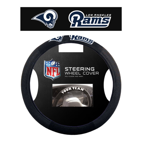 Los Angeles Rams Steering Wheel Cover Mesh Style