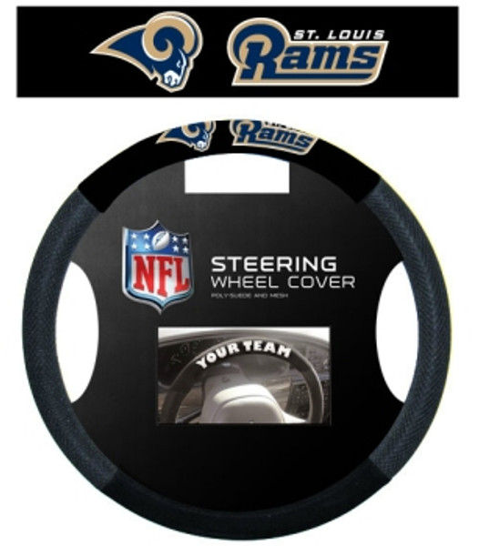 St. Louis Rams Steering Wheel Cover Mesh Style