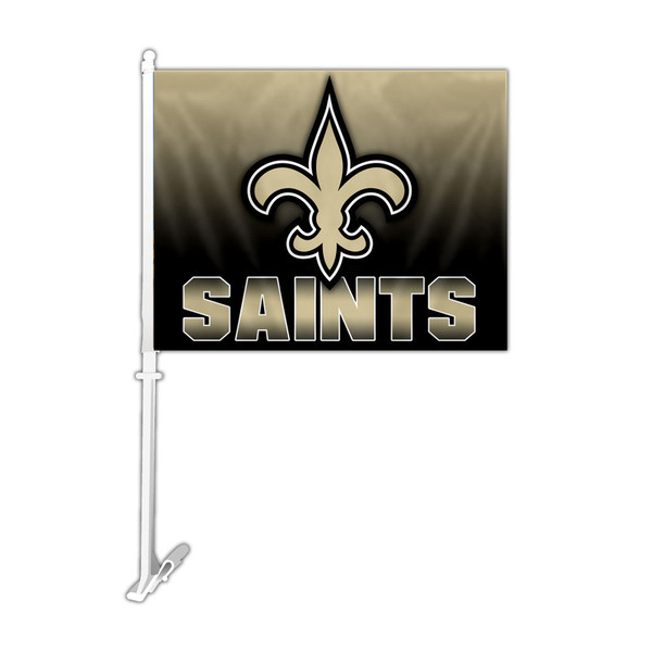 New Orleans Saints Car Flag Ombre