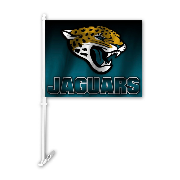 Jacksonville Jaguars Car Flag Ombre