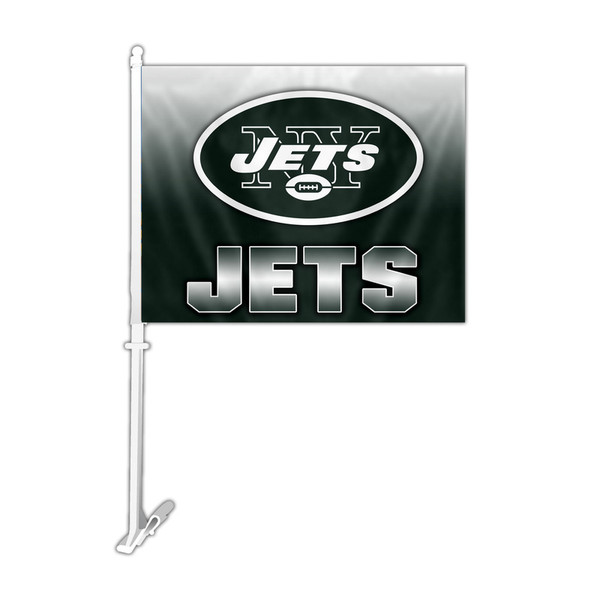 New York Jets Car Flag Ombre